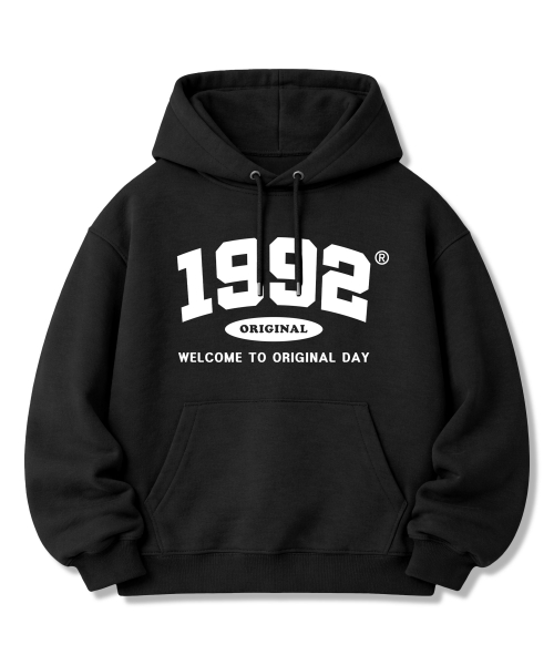 Худи оверсайз Original 1992 Black (с начесом на выбор)
