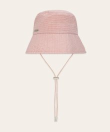 GINGHAM CHECK BUCKET HAT (PINK)