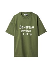 LETTERING GRAPHIC T-SHIRT - OLIVE (P242UTS415)