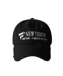 NEW VISION DESTROYED WASHED CAP (BLACK)