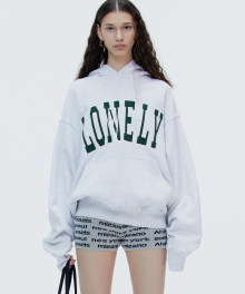 LONELY/LOVELY HOODIE ASH GRAY-GREEN