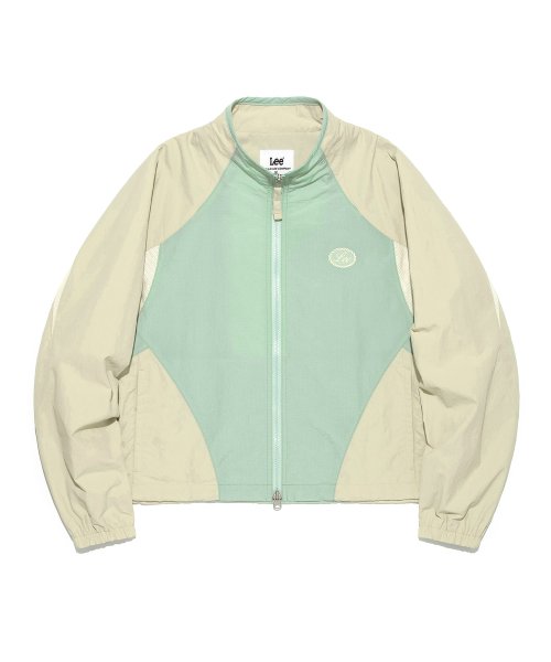 Женская трековая куртка с контрастными деталями Light Green
