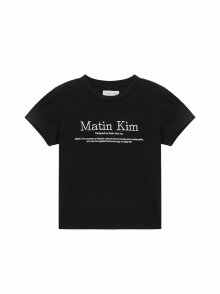 MATIN HERITAGE CROP TOP IN BLACK