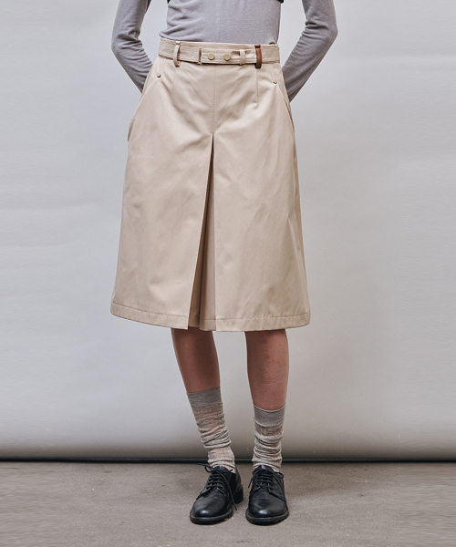 Belted culotte_BEIGE