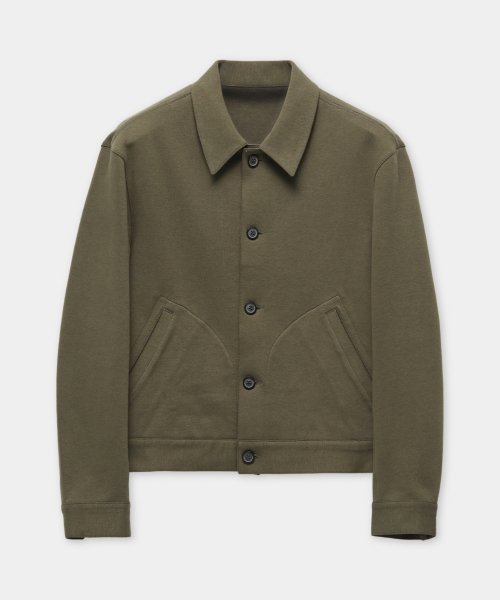 Трикотажный жакет из хлопка (Olive Drab)