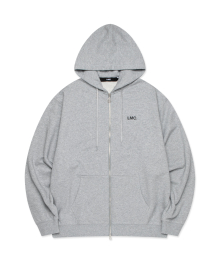 OG ZIP-UP HOODIE heather gray