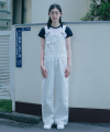 cotton overall pants (white)
