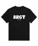 바리게이트(BARIGATE) BRGT Logo 오버핏 반팔 티셔츠 (BS007) 블랙