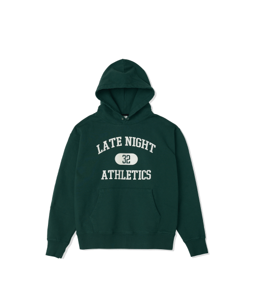 LN принтованный pullover худи (dark зелёный)