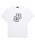 바리게이트(BARIGATE) BB Logo 오버핏 반팔 티셔츠 (BS010) 화이트