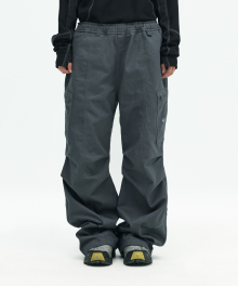 Drawstring Cargo Pant - Grey