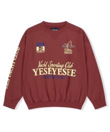 Y.E.S Yacht sweatshirt Brick Red