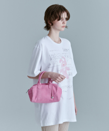 SOFT BOWLING BAG_pink suede