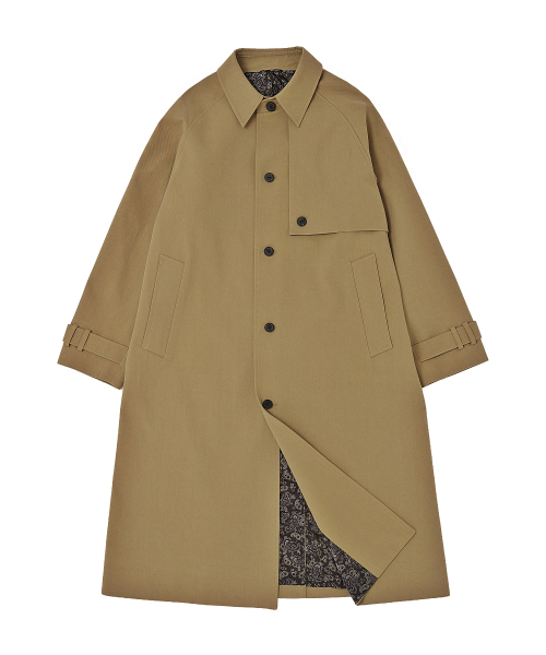 EARTH COTTON BALMACAAN COAT (Beige)