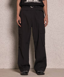 Cover Length Flare Pants - BLACK