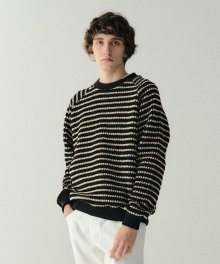 Blend Stripe Knit_Black