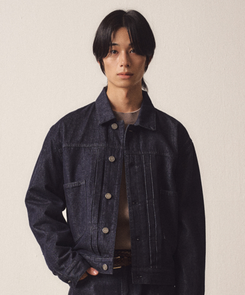 Basic Denim Jacket_Indigo
