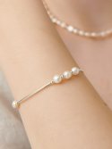 유니제이(UNI.J) Bubbly Fresh-water-pearl Silver Bracelet Ib302 [Silver]