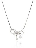 유니제이(UNI.J) Silky Ribbon Silver Necklace In506 [Silver]
