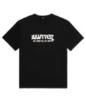셔터(SHUTTER) GRAFFITI LOGO 오버핏 반팔 티셔츠 (SS003) 블랙