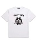 셔터(SHUTTER) ROSE PISTOL 오버핏 반팔 티셔츠 (SS005) 화이트