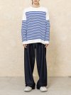 French Stripe Pullover Knit [Blue x White]