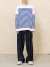 비긴202 French Stripe Pullover Knit [Blue x White]