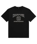 셔터(SHUTTER) ST ARCH LOGO 오버핏 반팔 티셔츠 (SS007) 블랙