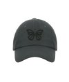 VINTAGE BUTTERFLY BLINK BALL CAP_CHARCOAL BLACK