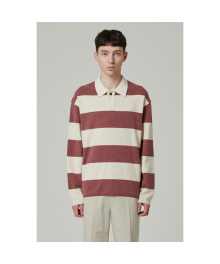 bold stripe collar sweater CWWAS24202REX