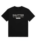 셔터(SHUTTER) GO HARD OR GO HOME 오버핏 반팔 티셔츠 (SS010) 블랙