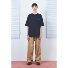 sadsmile stitch cotton pants CQPAX24222BEX