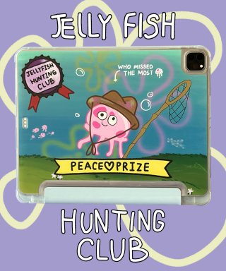 원앤나인티(1AND90) [아이패드 케이스] Jelly Fish Hunting Cl...