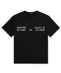 셔터(SHUTTER) S.M.A.C 16 오버핏 반팔 티셔츠 (SS013) 블랙