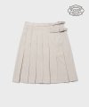 DOUBLE BELTED KILT SKIRT - 2color