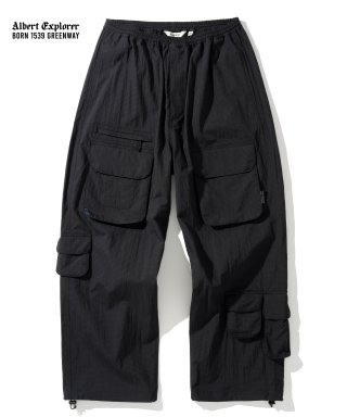 유니폼브릿지 ripstop multi pocket pants black
