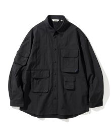 ripstop multi pocket shirt black