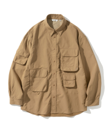 ripstop multi pocket shirt tan