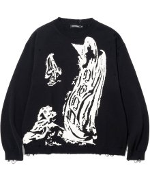 Pilgrimage Knit Sweater - Black