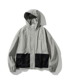 24ss utility hood jacket grey