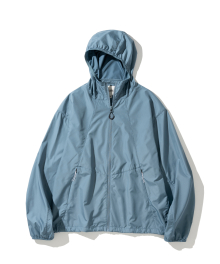 packable light wind jacket teal blue