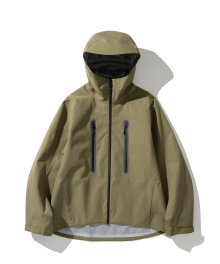 3layer light hood jacket olive