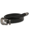 Western Cowhide Belt in Black