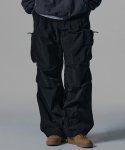 낫포너드(NOT4NERD) Nylon Big Pocket Parachute Pants -  Black