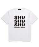 셔터(SHUTTER) SHU LOGO 오버핏 반팔 티셔츠 (SS017) 화이트