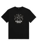 셔터(SHUTTER) EMBARSSER 오버핏 반팔 티셔츠 (SS020) 블랙
