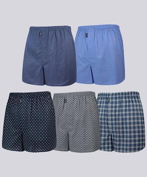 Мужские премиум боксеры из хлопка, 5PACK