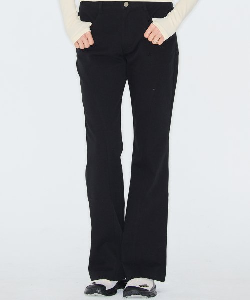 CURVED L PANTS(BLACK)