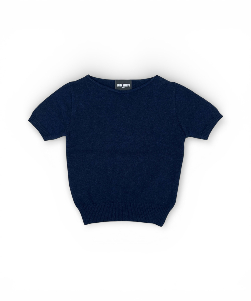 Soft Half Sleeve Knit (Navy)