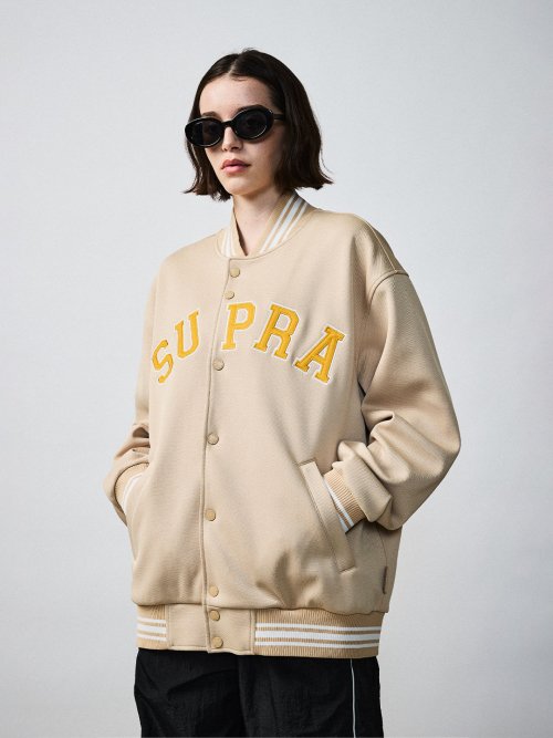 Университетская куртка Varsity Arch Logo Jersey (BEIGE)